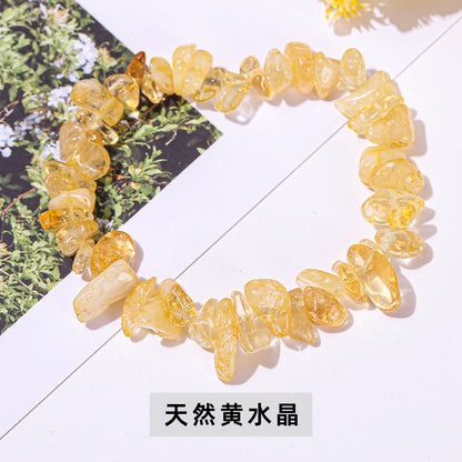 Colorful crystal gravel bracelet elastic