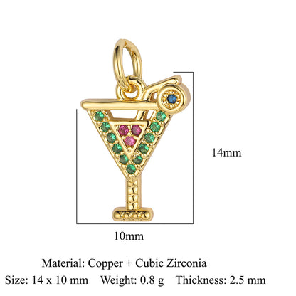 Lightning Crown Copper Zircon Pendant Accessories