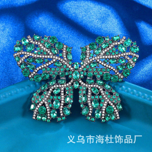 Emerald Butterfly Brooch