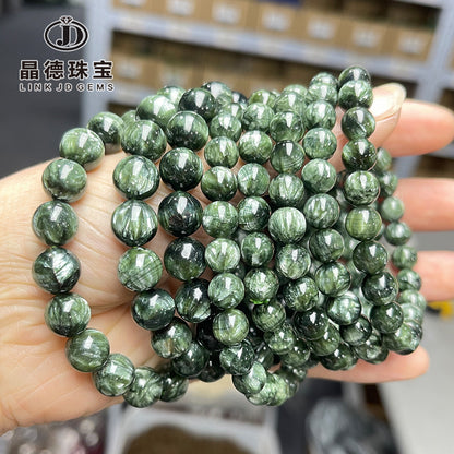 8A Natural Green Dragon Crystal Bracelet