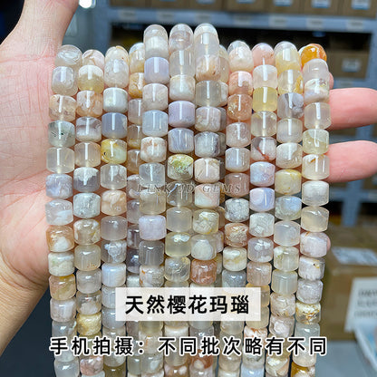 8-10Mm natural cherry blossom agate lucky beads loose beads,