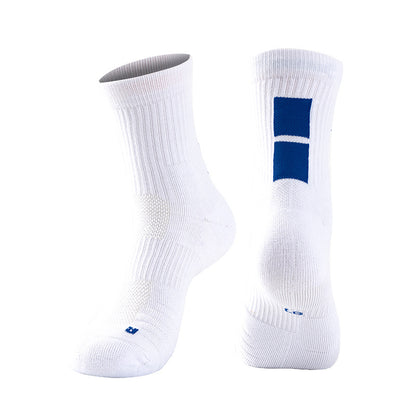 Adult Mid-Calf Basketball Socks Gradient Color Thickened