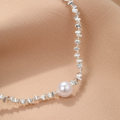 Temperament pearl clavicle necklace