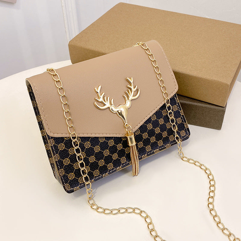 Korean version of fashion diamond chain bag