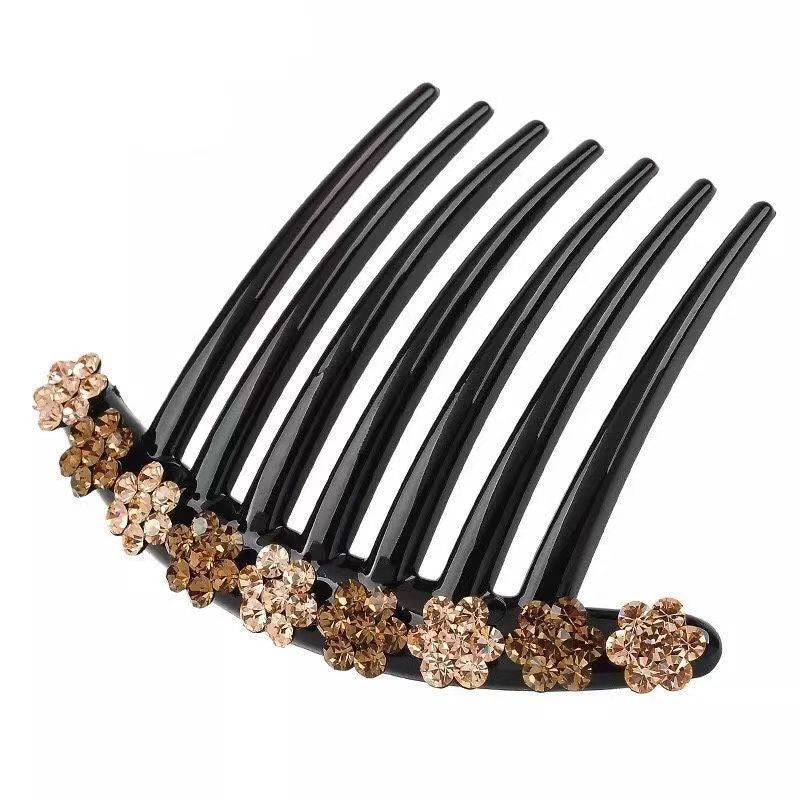 Rhinestone Flower Hair Comb Insert Comb Hair Accessories