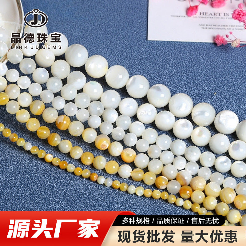 Pearl shell round bead DIY jewelry