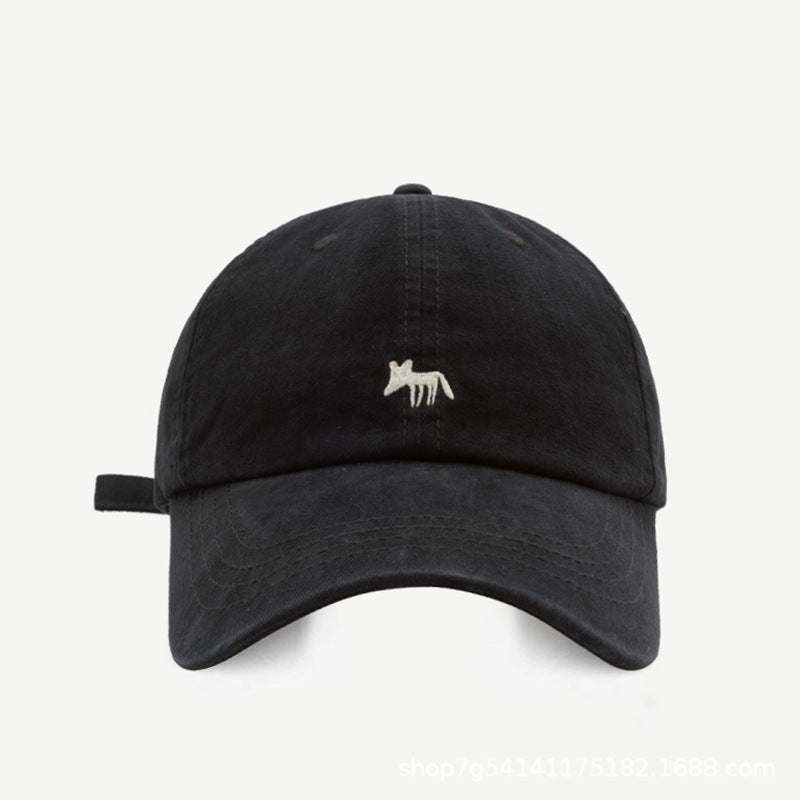 Cute Fox Embroidery Baseball Cap