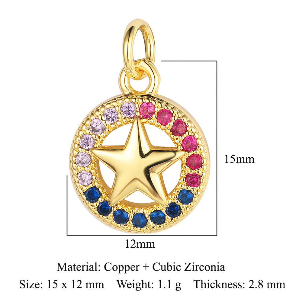 Lightning Crown Copper Zircon Pendant Accessories