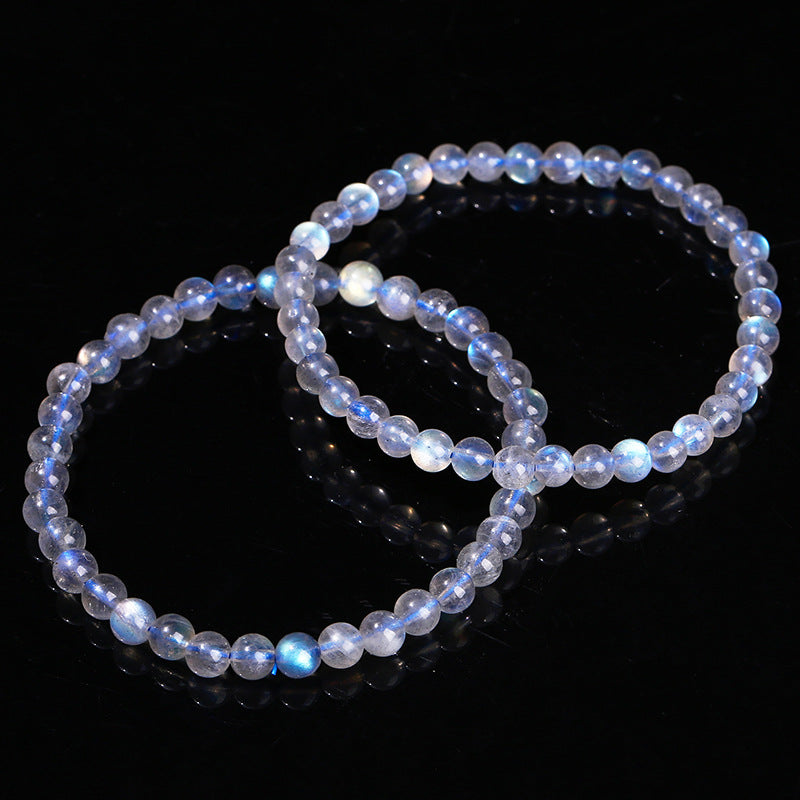 5A Natural Gray Moonstone Bracelet