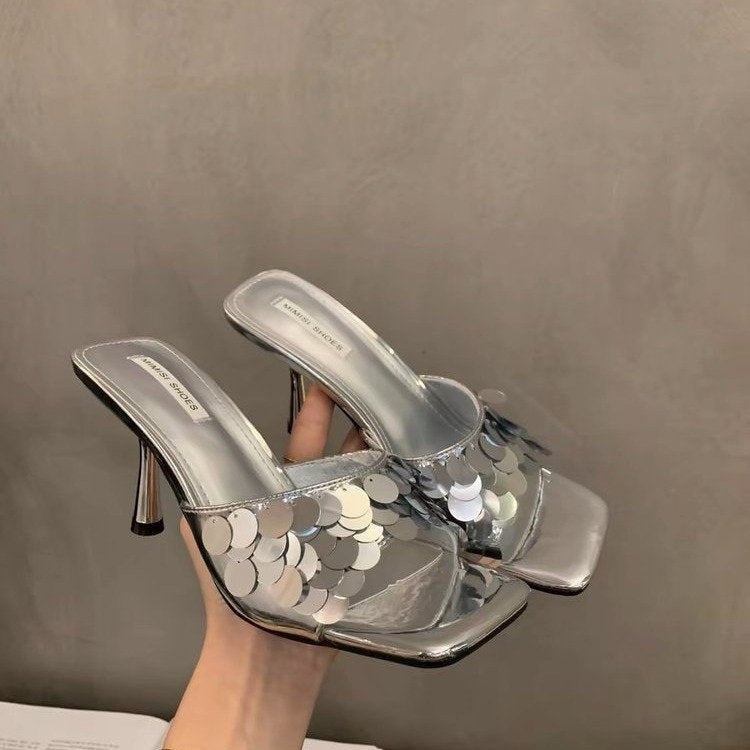 Summer high heels sandals