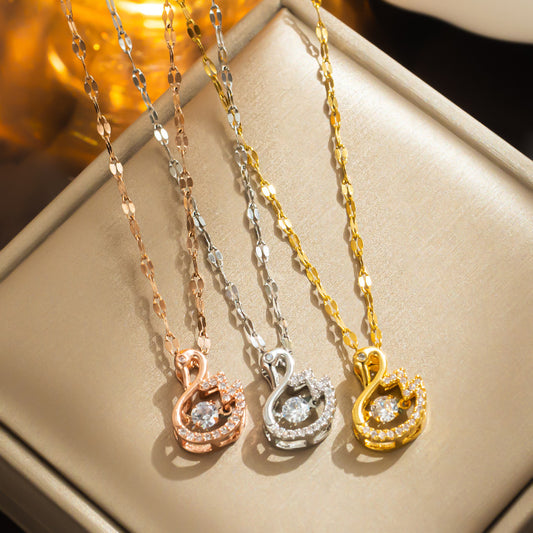 Dream of Swan Necklace: Luxury Gift for Girlfriend