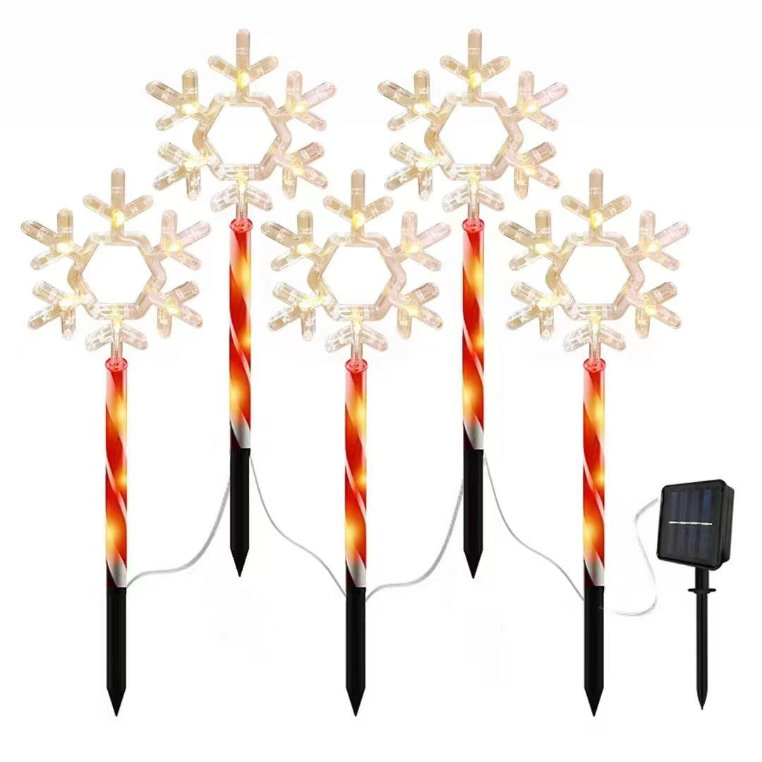 Christmas five-pointed star snowflake ground light