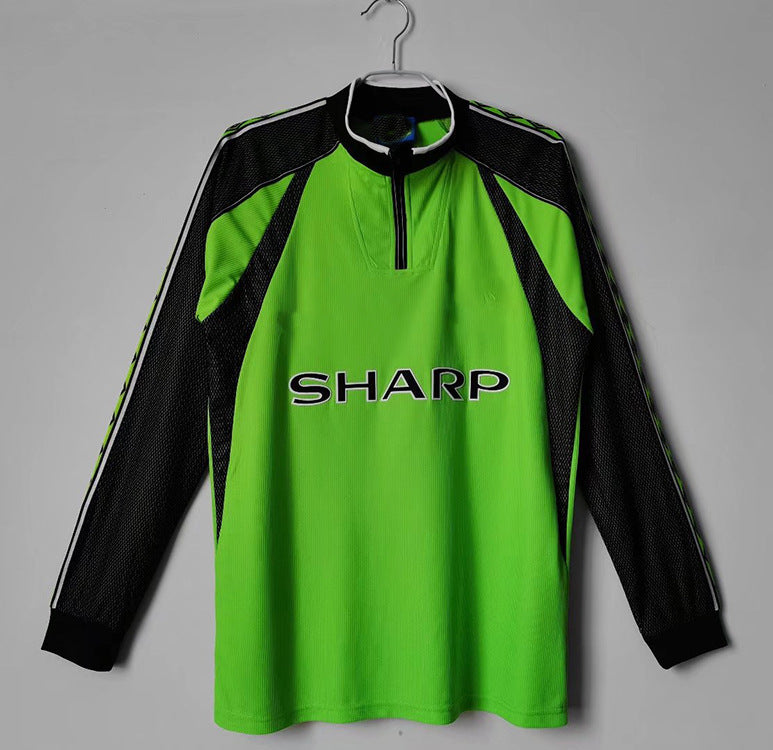 Camiseta de portero de manga larga retro 1 Schmeichel Triple del Manchester United 98-99 