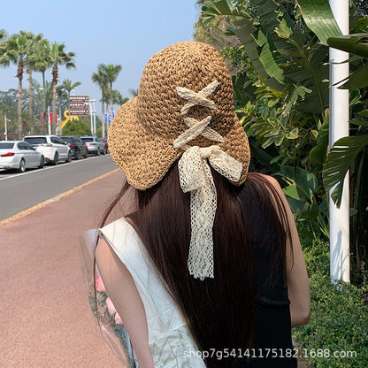 Lace Bow Sun Hat