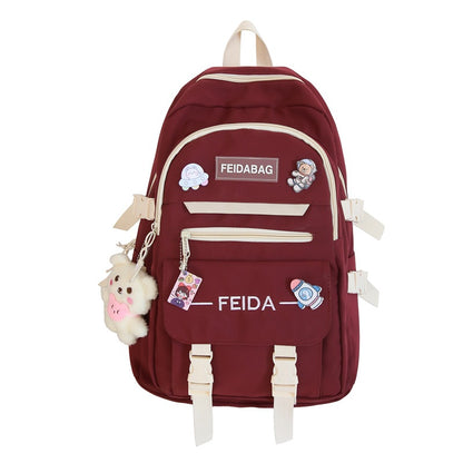 Schoolbag, cute backpack for girls ins style