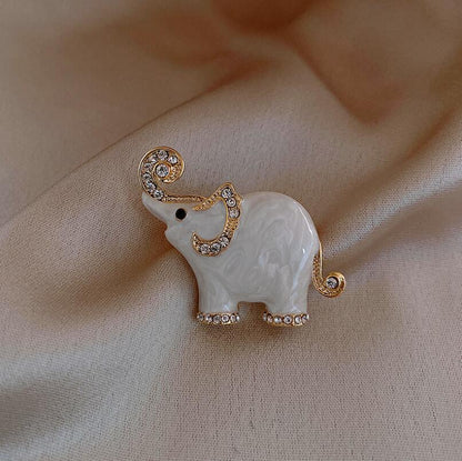 Cute baby elephant brooch