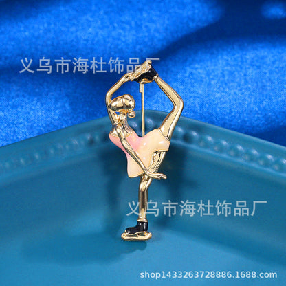 Gymnast brooch