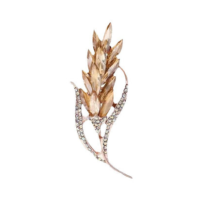 Golden Wheat Brooch