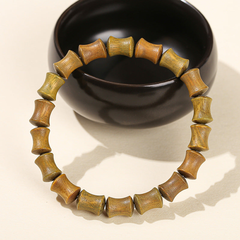 Green sandalwood bamboo bracelet