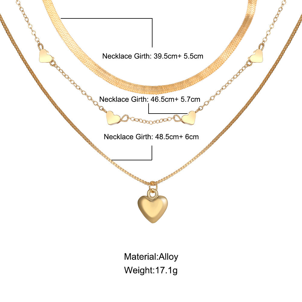 women's multi-layered clavicle necklace