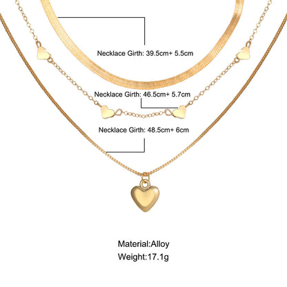 women's multi-layered clavicle necklace