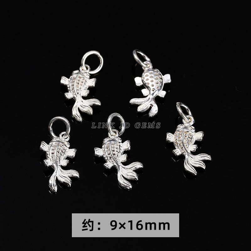 S925 silver bead spacer accessories flower tray snowflake spacer