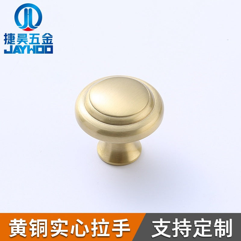 Round head drawer cabinet copper handle