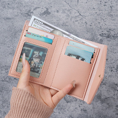 Simple wallet card bag female