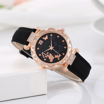 Butterfly Casual Versatile Ladies Belt Watch