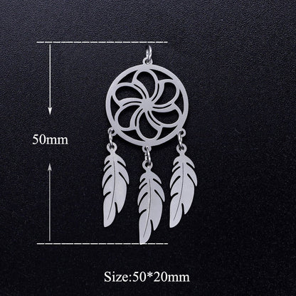 3 pcs/pack fringed stainless steel pendant