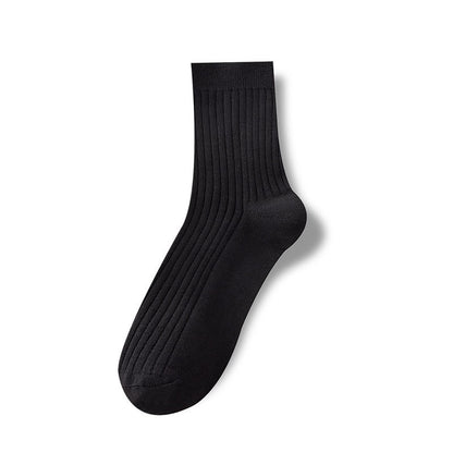 Cotton Ribbed Business Men's Socks