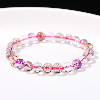 5A Natural Ice Transparent Super Seven Crystal Bracelet