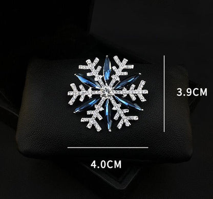 Snowflake brooch female high-end