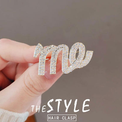 Letter ME Brooch