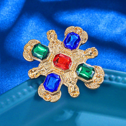 Colored Gem Brooch