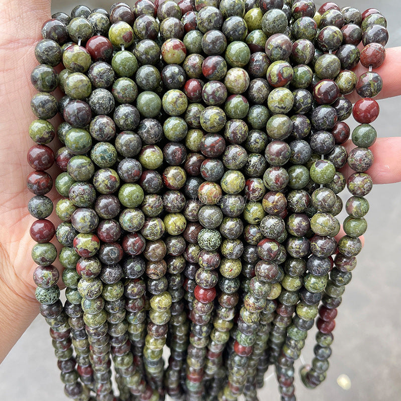 DragonBloodstone Natural DragonBloodstone Round Beads Loose Beads