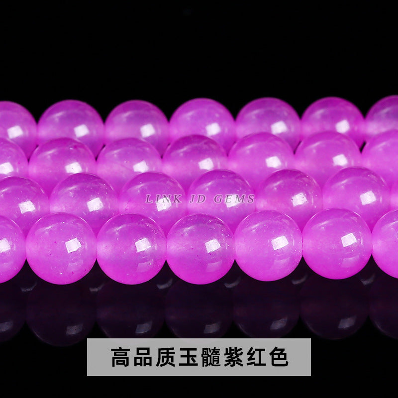 Color jade beads DIY jewelry accessories wholesale