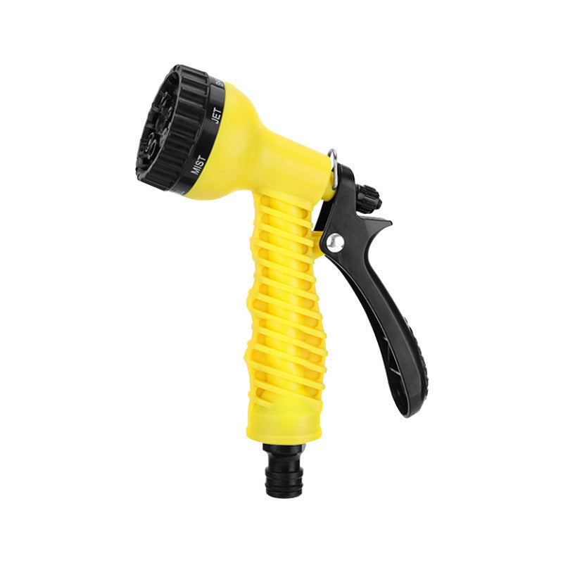 Green 7 function plastic watering water gun