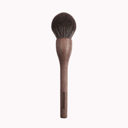 Walnut Wood Handle Round Powder Brush