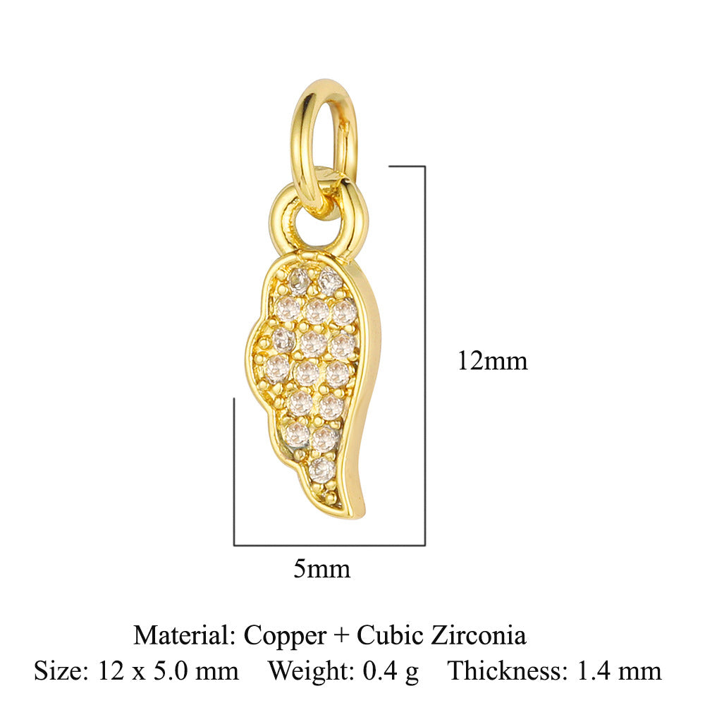 Elephant starfish tropical fish copper zircon pendant