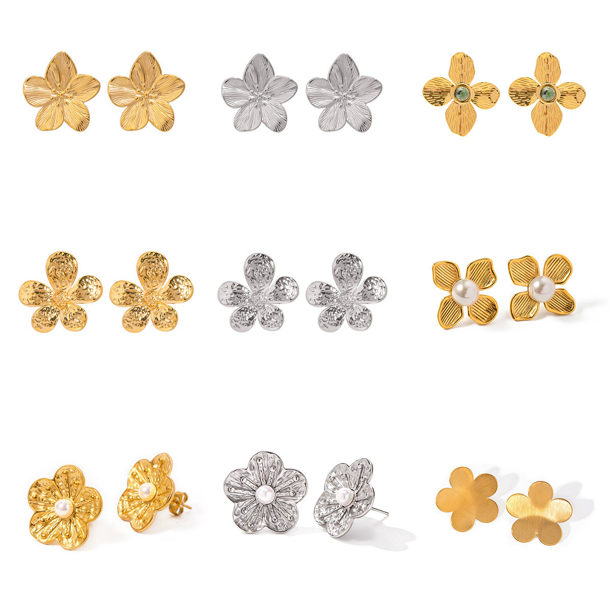 Floral Collection Daisy Flower Earrings