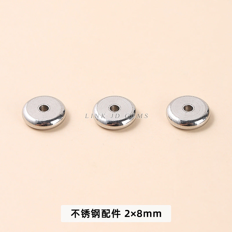 Stainless steel bead spacer tube bead round bead accessories