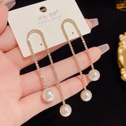 Versatile Diamond Pearl Earrings