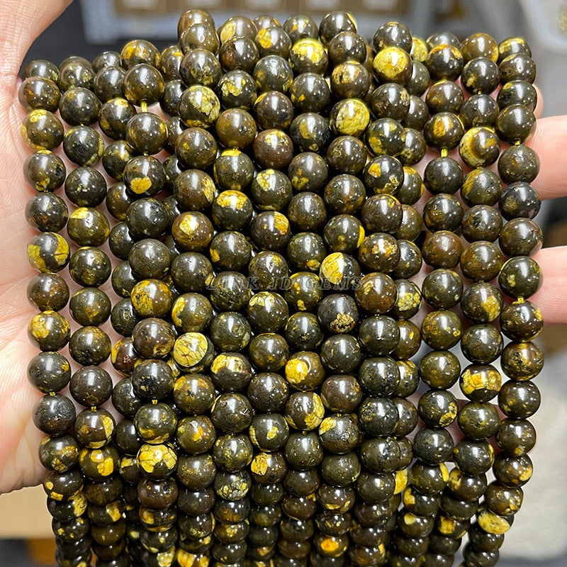 7A Natural Bumblebee Loose Beads