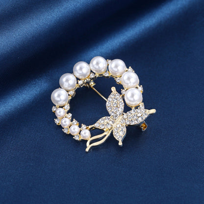 Olive branch temperament pin corsage