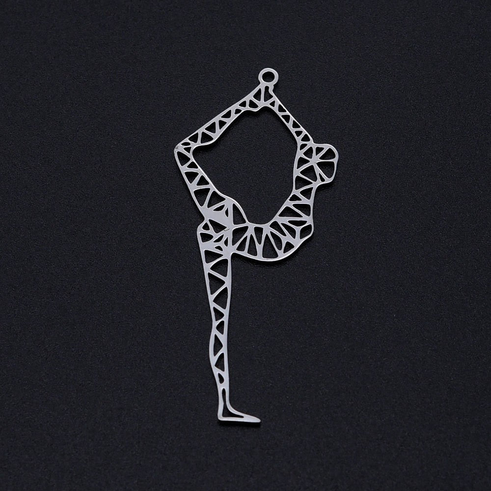 3 pcs/bag stainless steel fashion dancer pendant accessories