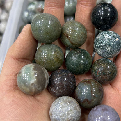 20mm natural stone crystal agate ball crystal round beads crafts