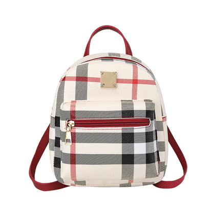 Plaid backpack