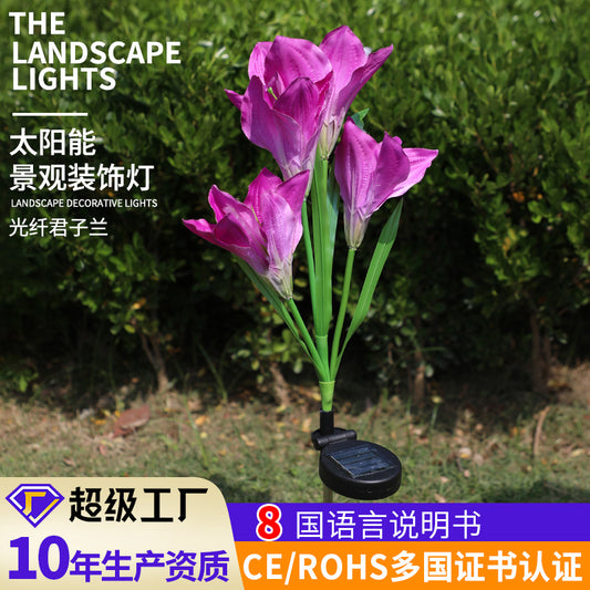 Solar Clivia flower lamp LED color