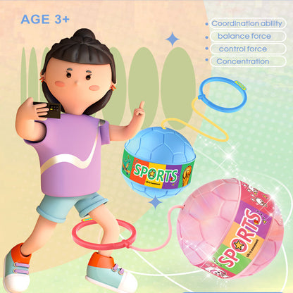 Children's Flashing Jumping Ball Ankle Toy for Outdoors